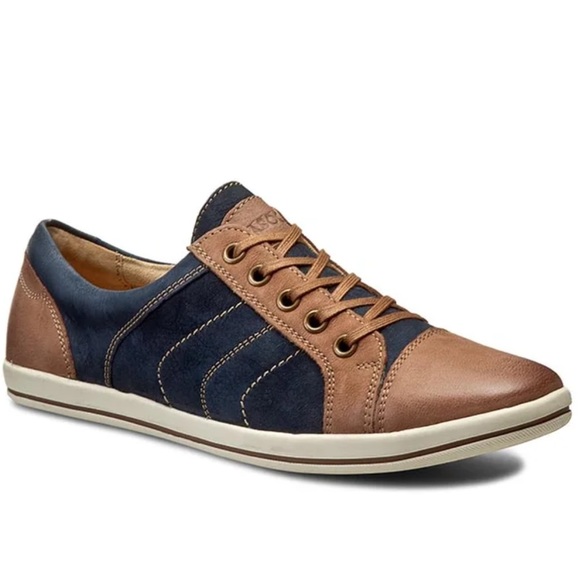 Lasocki // Blue & Brown Leather Shoes - Picture 10 of 11